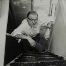 Klaus Friedeberger in his Chelsea studio, c1962<br>Photograph by Julie Friedeberger - image