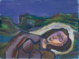 Girl Asleep in a Landscape - Details