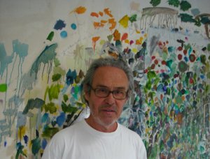 Peter Bunting in his studio, 2010 - image